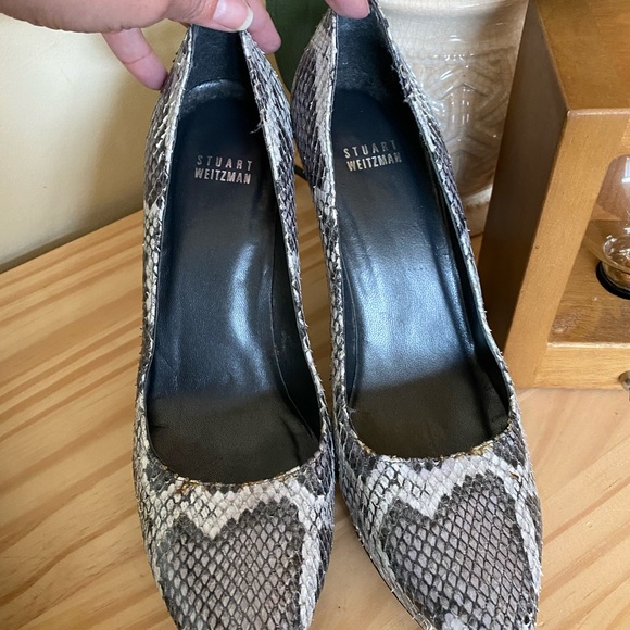 Stuart Weitzman Snake Platform Heels - Picture 2 of 6